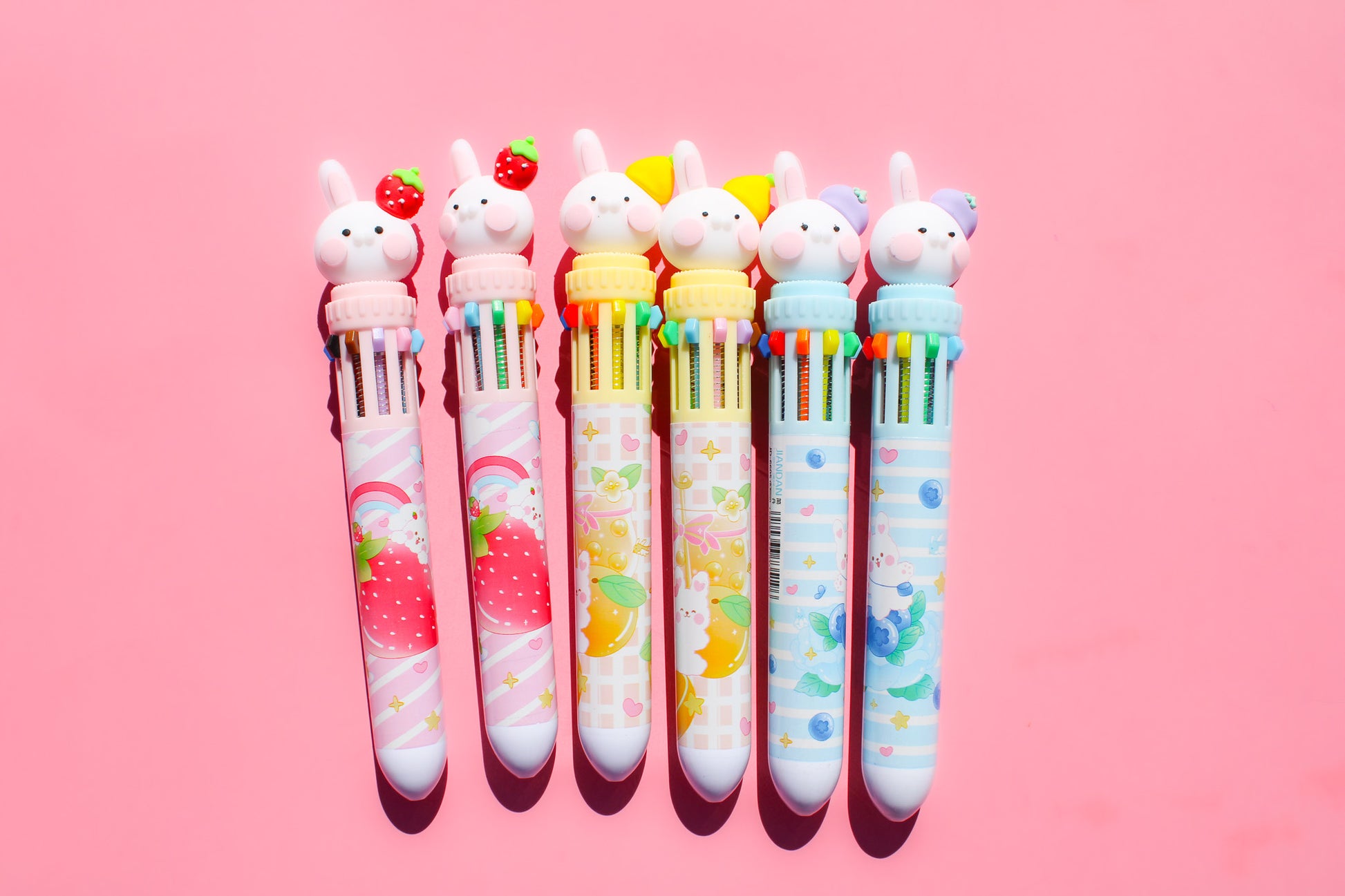 Strawberry Pens, Orange Pens, Fruit Pens, Novelty Pens, Cute Korean Pens,  Japanese Kawaii Pens, Silicone Pens 