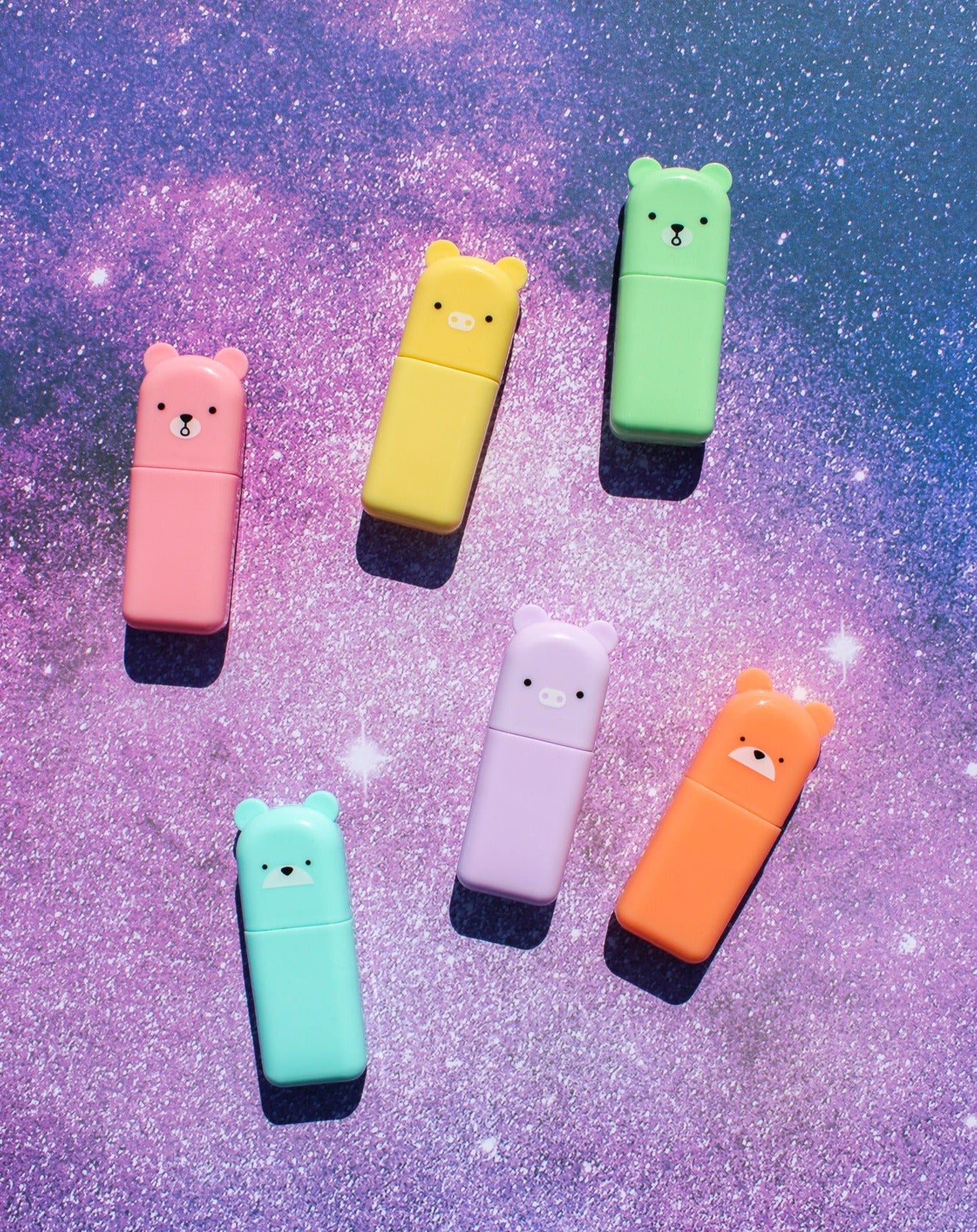 🐻🦛💛💚Pastel Mini Markers