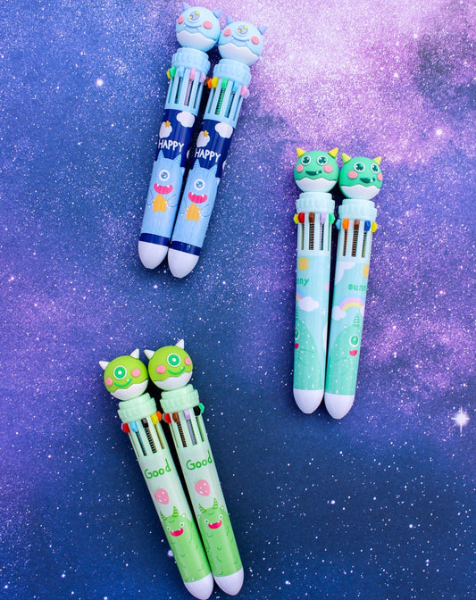 👽🛸💚10-Color Alien Pal Pens