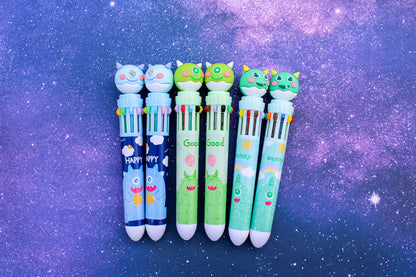 👽🛸💚10-Color Alien Pal Pens